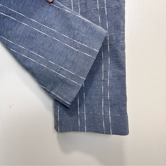 Alfani Petite Blue Pinstripe Pull-On Slim Cropped Dress Pants Size 4P - Picture 5 of 8